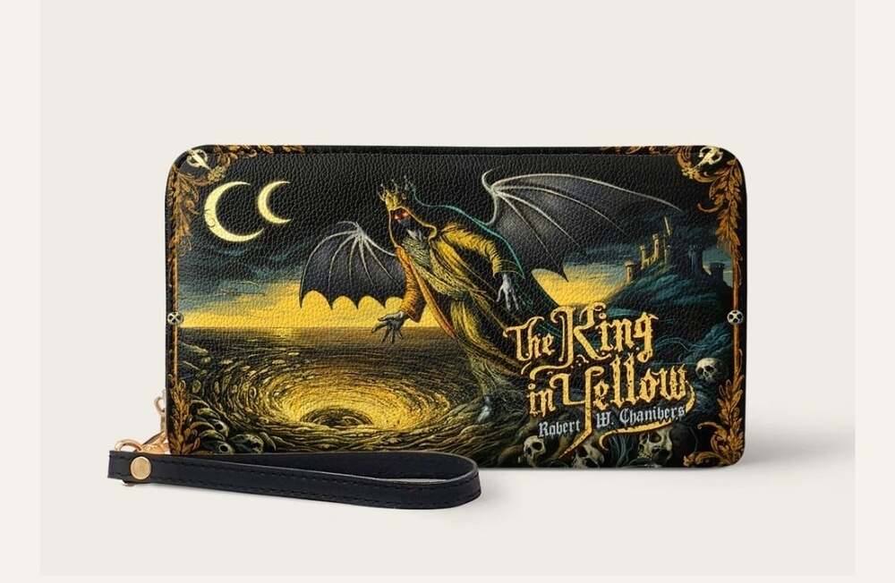 The King In Yellow Wallet Horror Goth Halloween New Gothic Literature